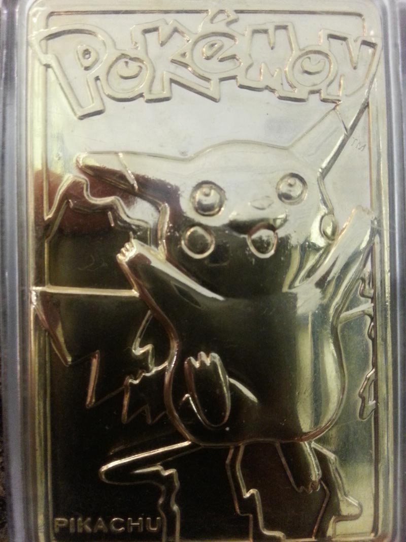 pokemon 23k gold plated trading cards