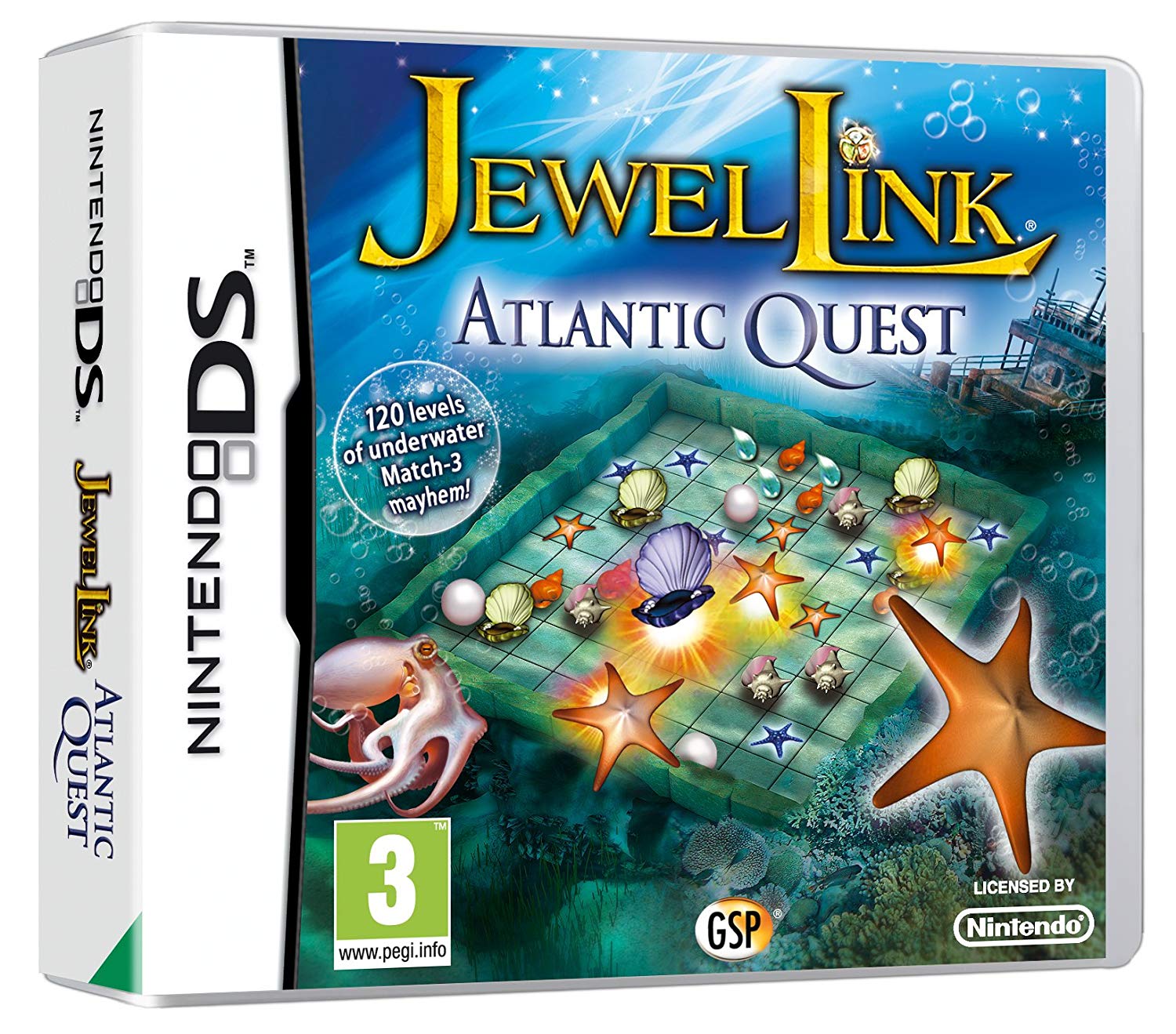 Nintendo quest. Atlantic Quest. Атлантика квест. Jewel of Atlantis игра. Atlantic Quest 3ds.